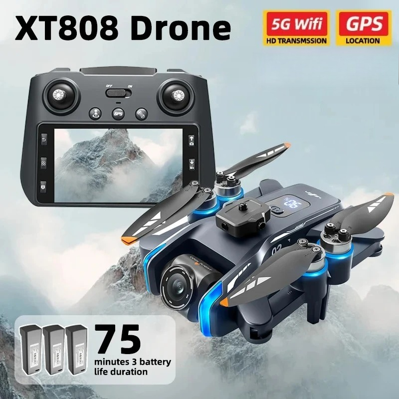 Drone Kit With Camera - Original XT808 Pro MAX Drone 4K